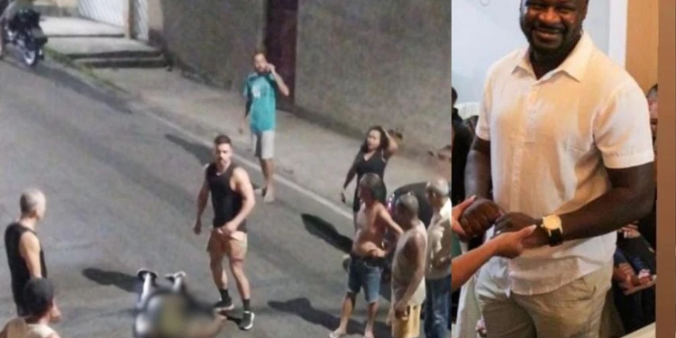 Populares ainda tentaram socorrer o motorista. Foto: Reprodução das Redes Sociais