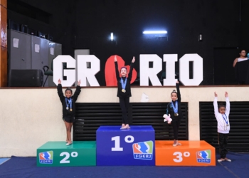 Desde 2023, Lis tem brilhado nos campeonatos estaduais realizados pela Federação de Ginástica do Estado do Rio de Janeiro (FGERJ). Foto: Divulgação