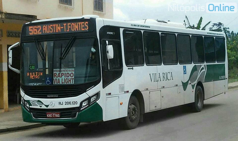 Ônibus da Viação Vila Rica LTDA