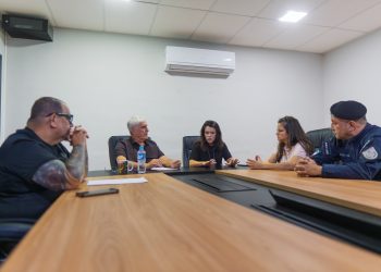 Autoridades de segurança pública de Nilópolis em encontro estratégico para consolidar a integração entre forças policiais e ampliar os resultados positivos na redução da criminalidade. Foto: Divulgação / PMN