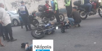 Pedestre atropelado morre no centro de Nilópolis. Foto: Enviada por Whatsapp