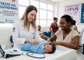 Legislações sancionadas pelo prefeito Abraão David Neto tornam obrigatória a triagem auditiva neonatal nos postos de saúde e criam semana de conscientização e capacitação para o combate ao Lúpus. Imagem gerada por IA.
